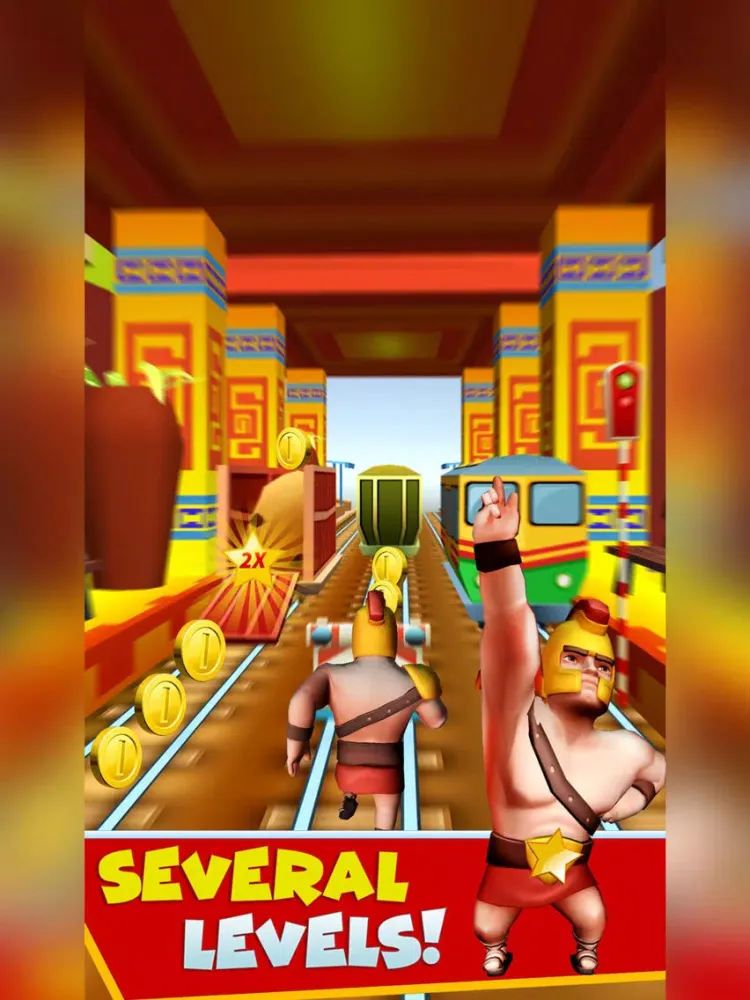 Tangkapan skrin GLADIATOR Train Runner Surfers iPad 
