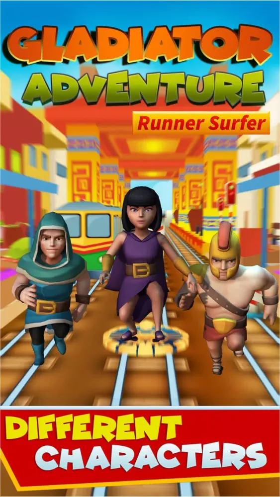 Tangkapan skrin GLADIATOR Train Runner Surfers