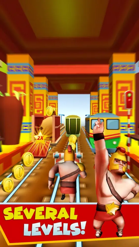 Tangkapan skrin GLADIATOR Train Runner Surfers