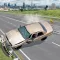 Mega Beam car drive Crash