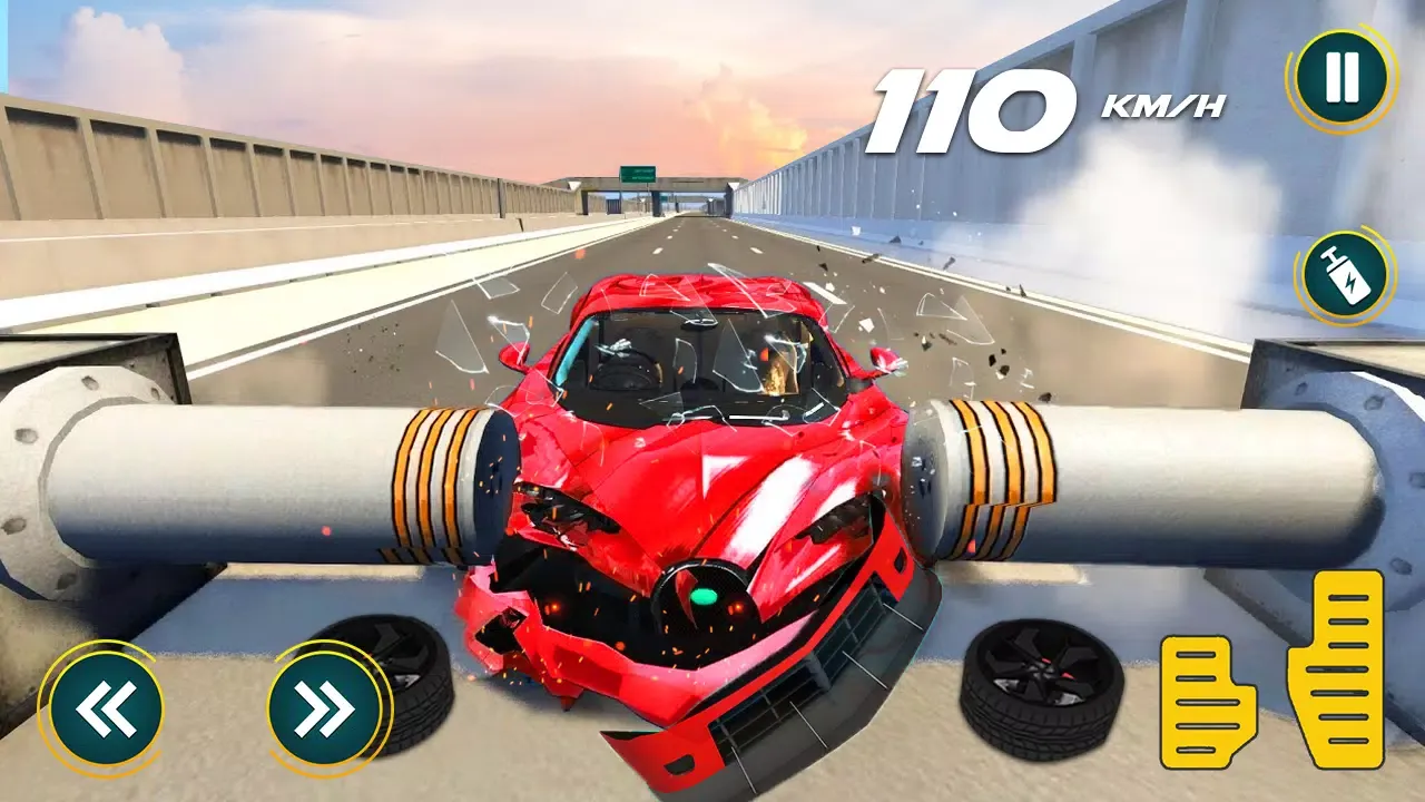 Captures d'écran de Mega Beam car drive Crash
