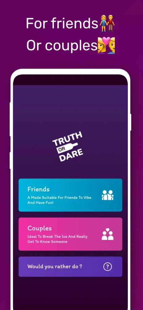 Truth or Dare Couples Edition Screenshots