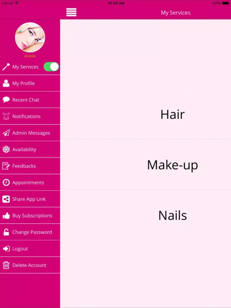 Ảnh chụp màn hình của GLAMBOOK iPad 