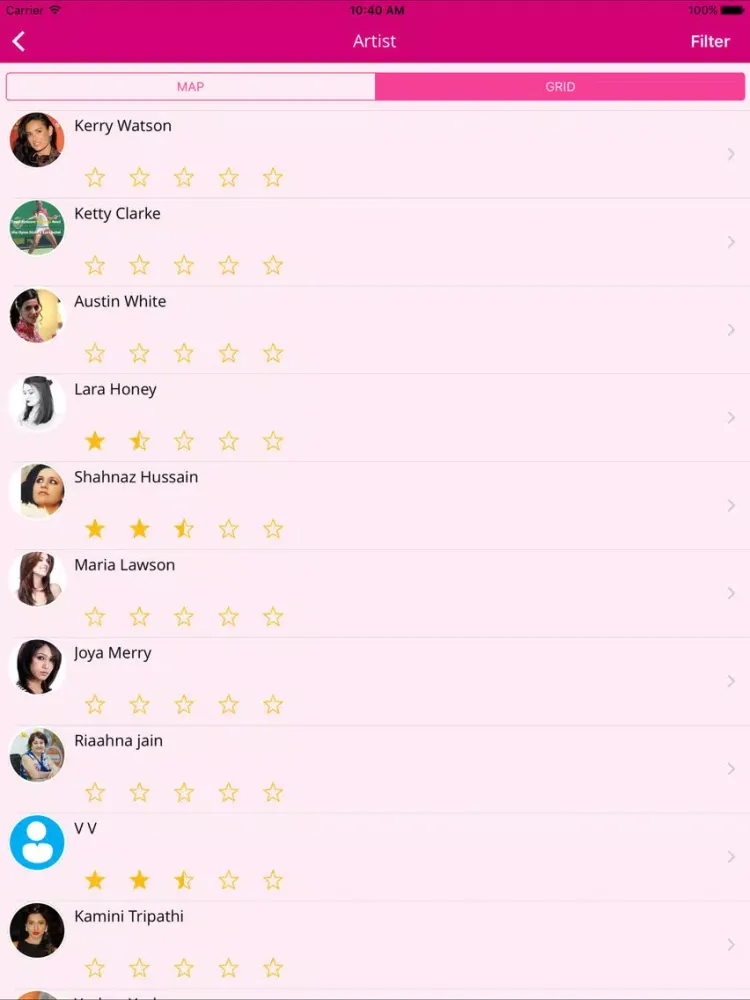 Ảnh chụp màn hình của GLAMBOOK iPad 