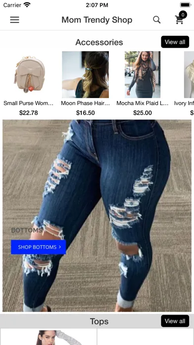 Capturas de tela do Mom Trendy Shop
