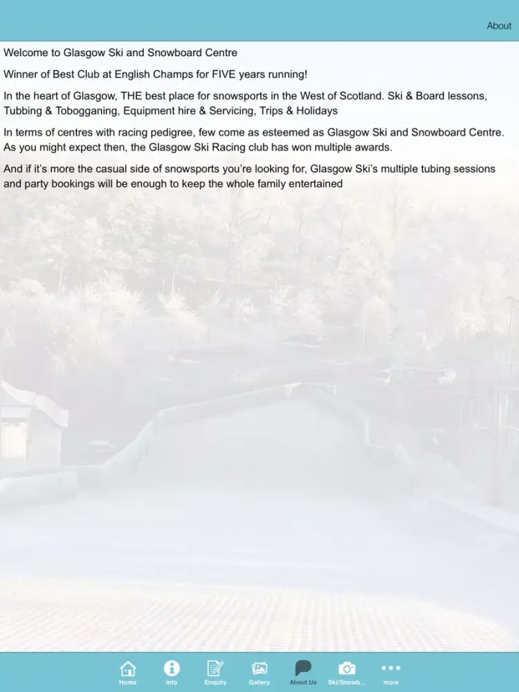 Glasgow Ski Centre iPad  Screenshots
