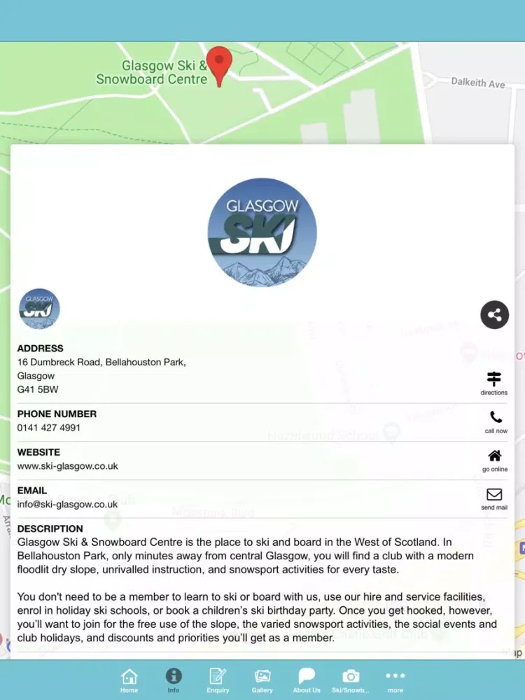 Glasgow Ski Centre iPad  Screenshots