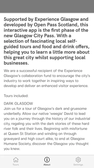 Tangkapan skrin Glasgow Walking Tours