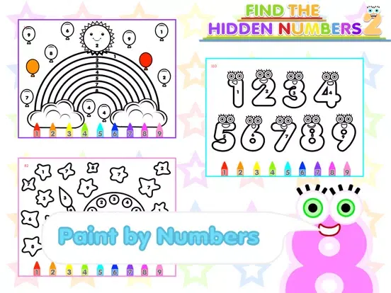ภาพหน้าจอของ Find The Hidden Numbers 2 Kids iPad 