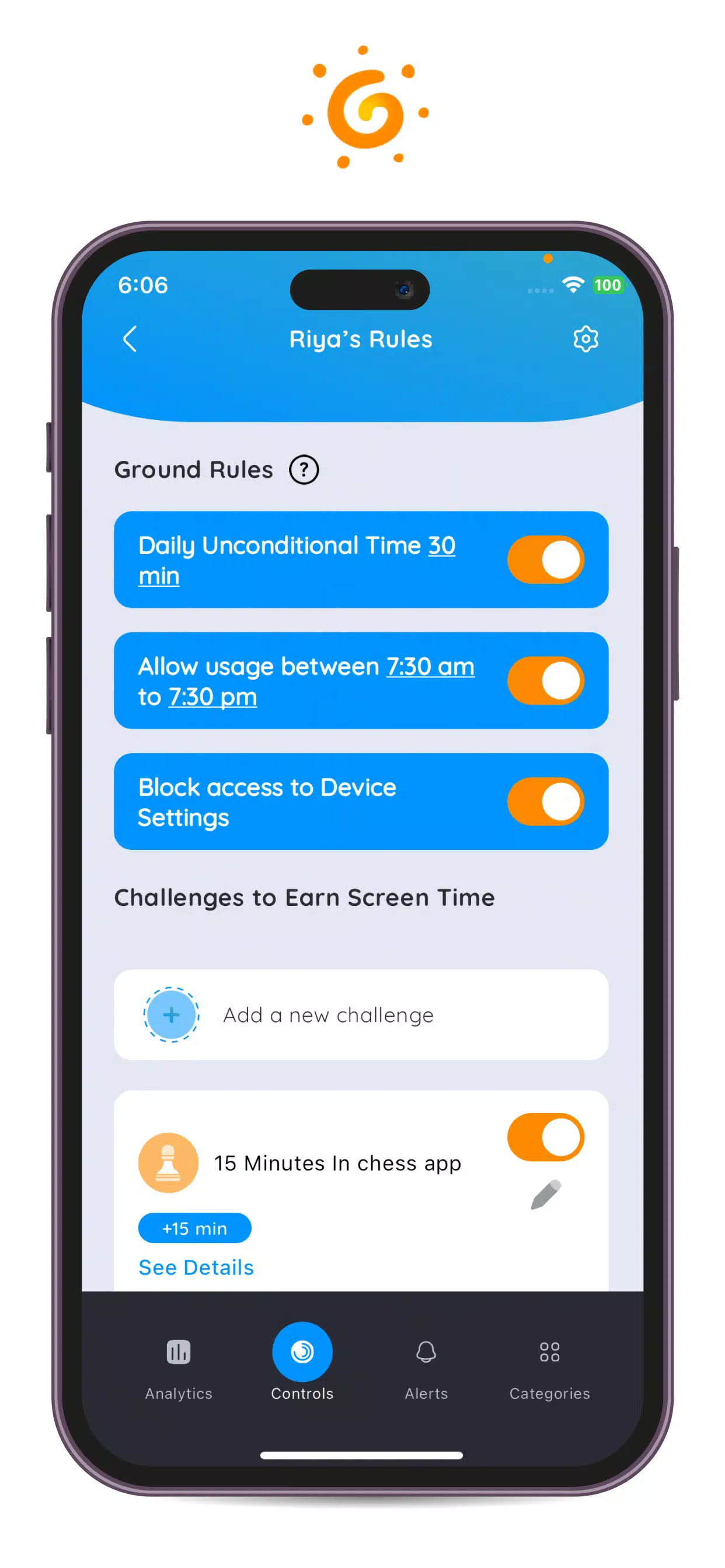 Gleam Parent Screenshots