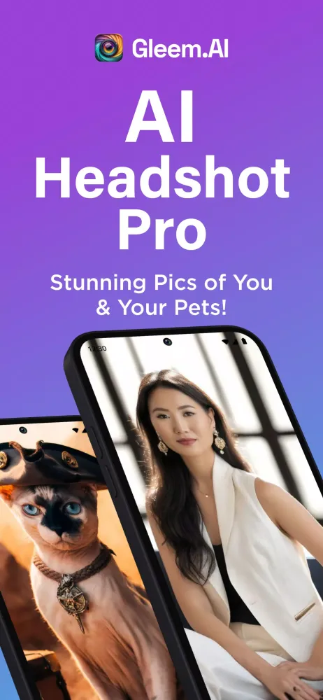 Tangkapan layar Gleem: AI Headshot Generator