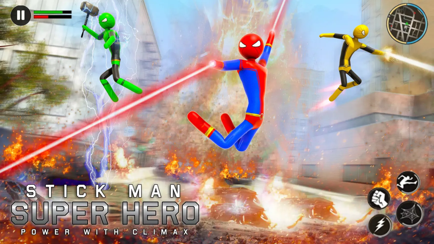 Spider Hero Man: Stickman Game Screenshots