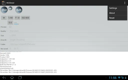 RCCDroid Remote shutter Sony应用截图