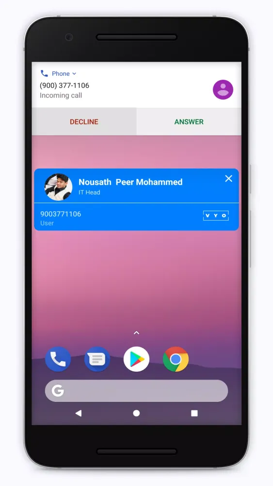 VYO Contacts Screenshots