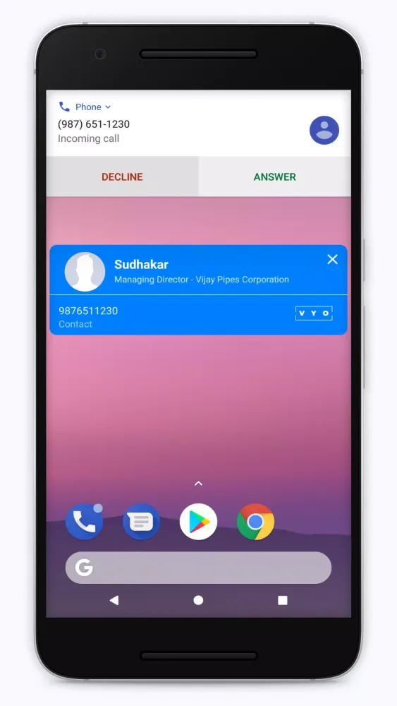 VYO Contacts Screenshots