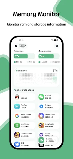 Powerful RAM Monitor Pro Screenshots