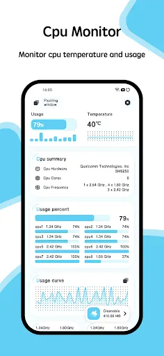 CPU Monitor - temperature Screenshots