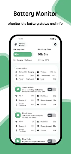 Battery manager and monitor Screenshots