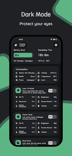 Battery manager and monitor Screenshots