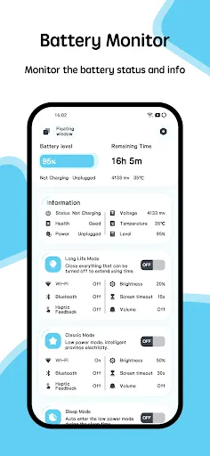 Battery manager and monitor Screenshots