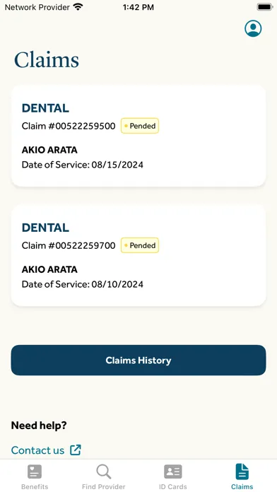 ภาพหน้าจอของ Guardian® Dental & Vision