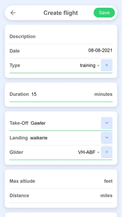 Glider Log Ekran Görüntüleri