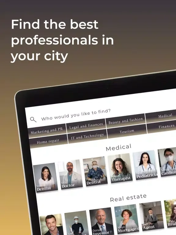 Glint: Connect and Hire iPad  Ekran Görüntüleri