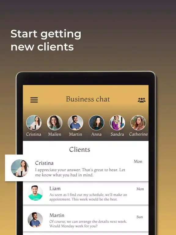 Glint: Connect and Hire iPad  Ekran Görüntüleri