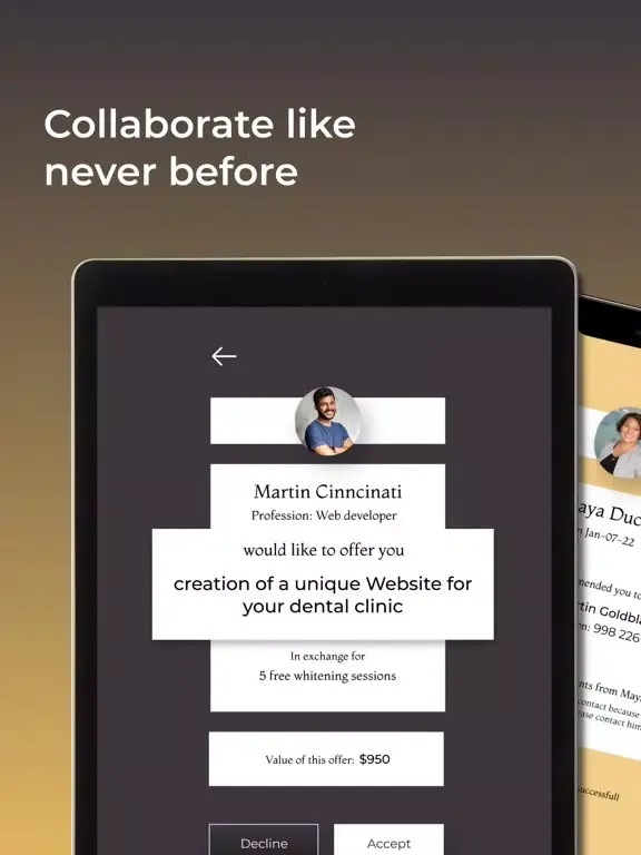 Glint: Connect and Hire iPad  Ekran Görüntüleri