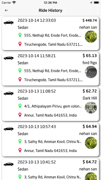 Zrzuty ekranu Glint Taxi