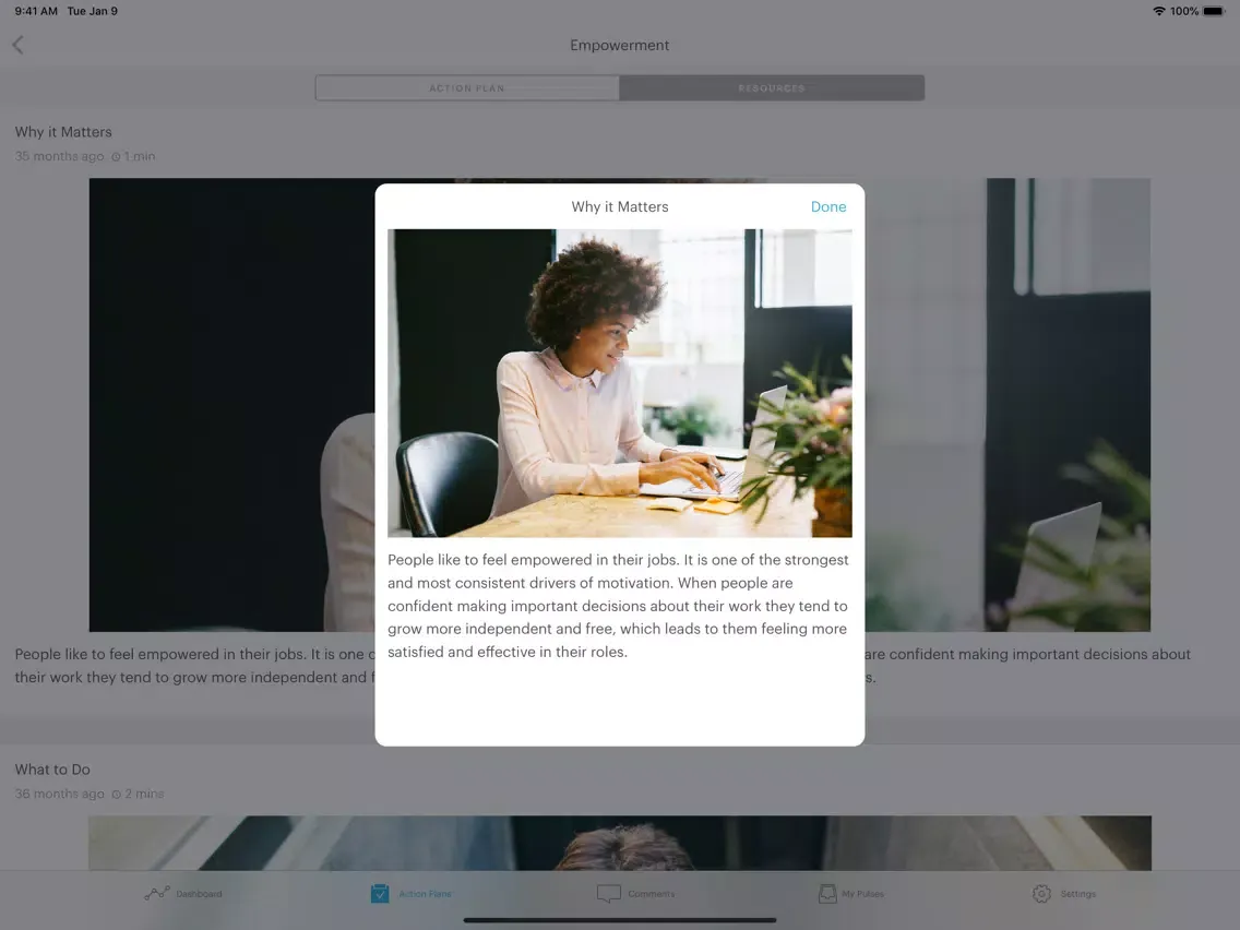 Captures d'écran de Glint People Success Platform iPad 