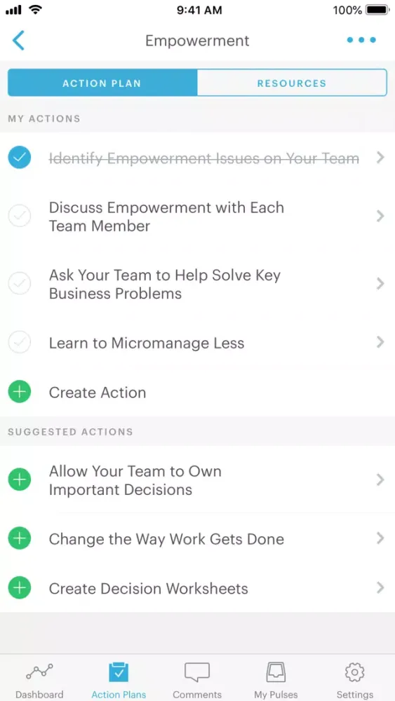 Captures d'écran de Glint People Success Platform