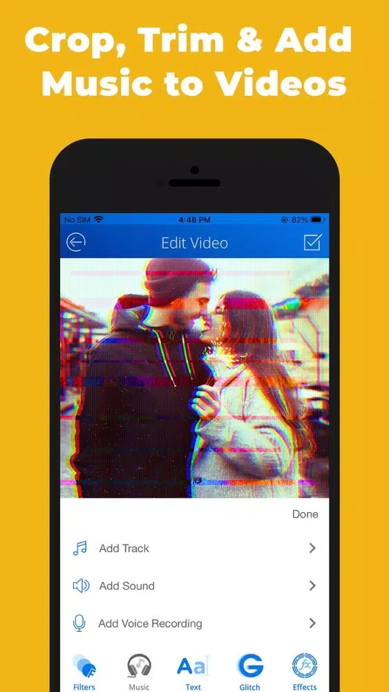 Tangkapan layar Glitch Art Cam - Video Editor