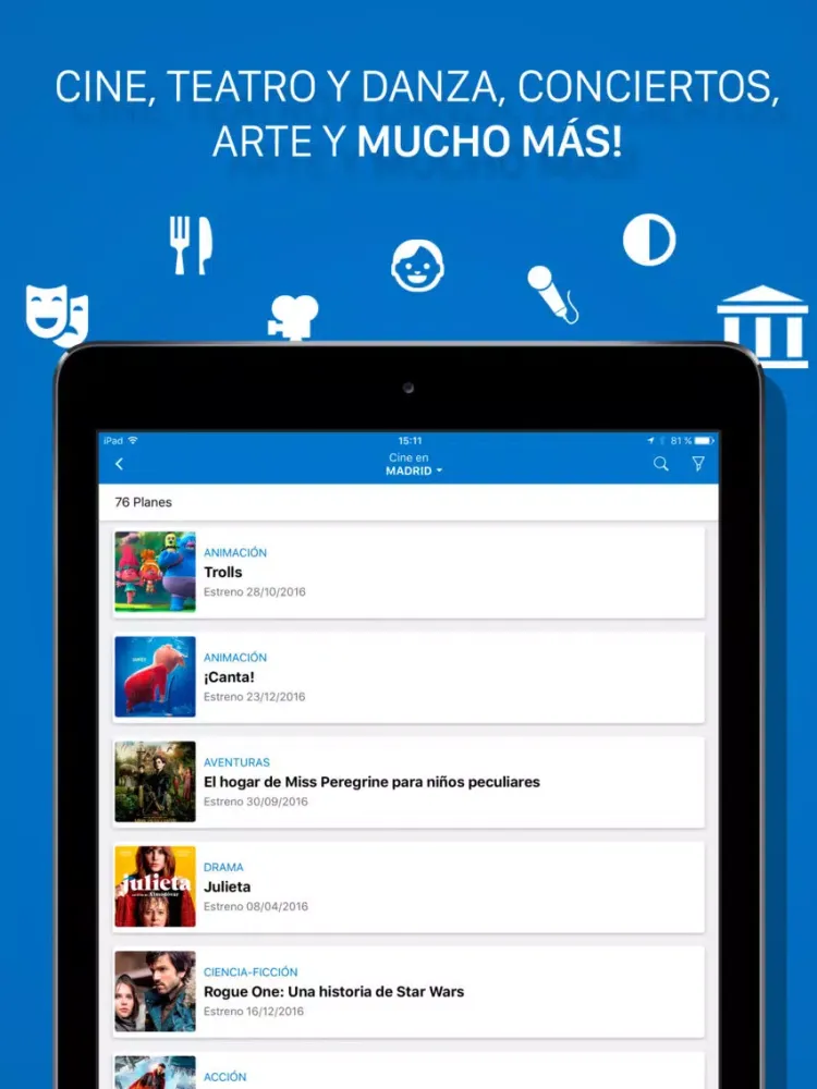 Zrzuty ekranu Guía del Ocio iPad 