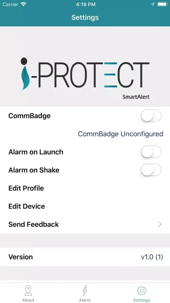 Zrzuty ekranu Global Link - SmartAlert