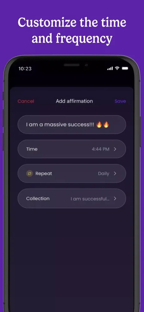 Avra Affirmations سکرین شاٹس