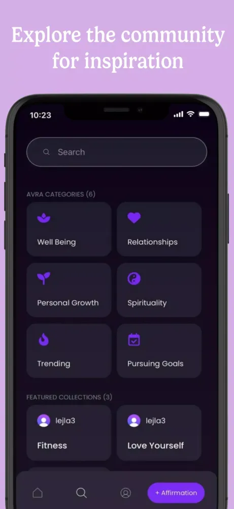 Avra Affirmations سکرین شاٹس