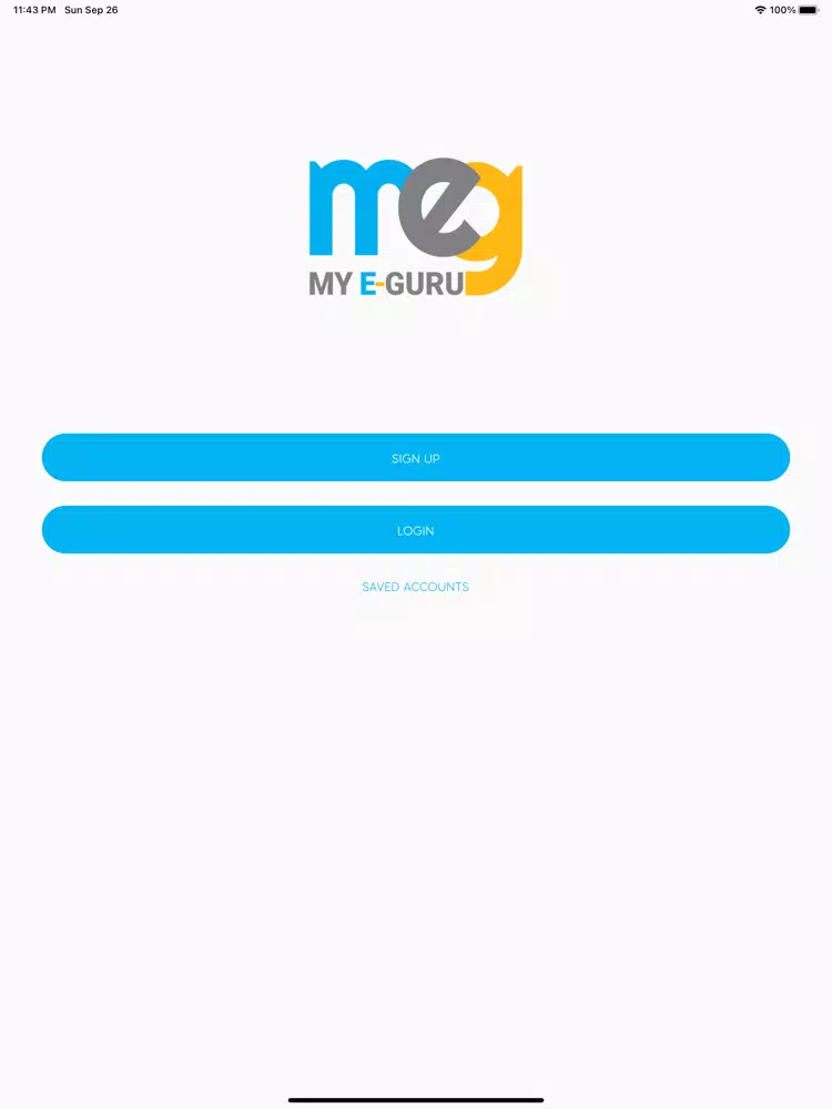 Ảnh chụp màn hình của My eGuru: Online Learning App iPad 