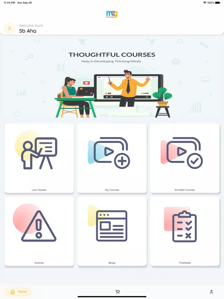 Ảnh chụp màn hình của My eGuru: Online Learning App iPad 
