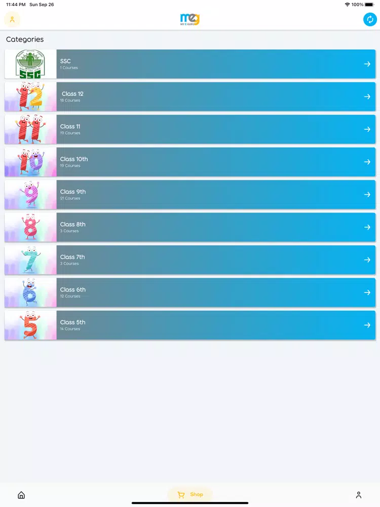 Ảnh chụp màn hình của My eGuru: Online Learning App iPad 
