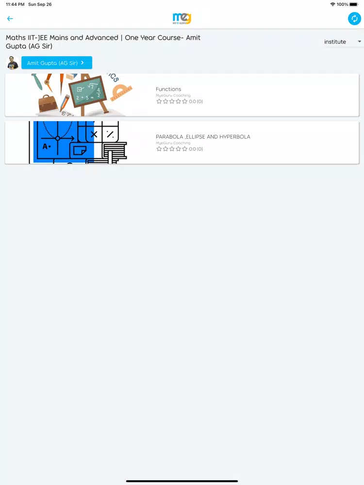 Ảnh chụp màn hình của My eGuru: Online Learning App iPad 