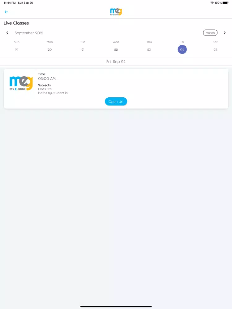 Ảnh chụp màn hình của My eGuru: Online Learning App iPad 
