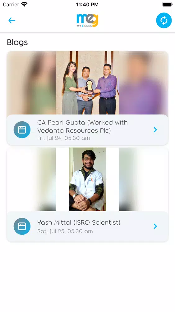 Ảnh chụp màn hình của My eGuru: Online Learning App