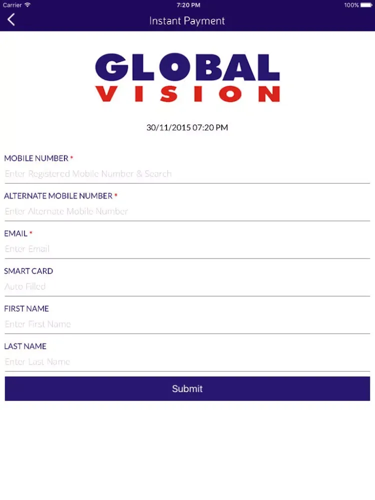 GLOBAL VISION iPad  스크린샷