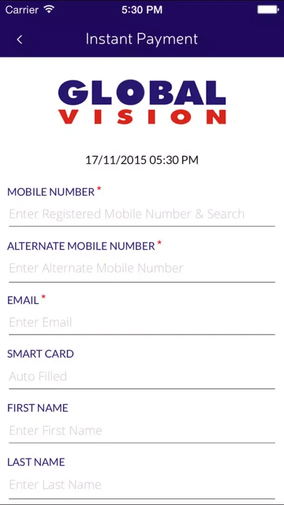 GLOBAL VISION 스크린샷