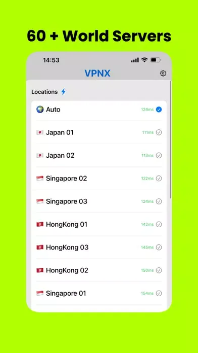 Captures d'écran de VPNX - Best VPN & Fast VPN