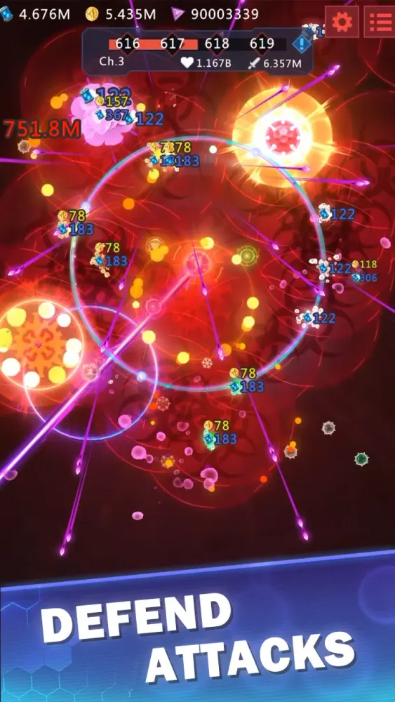 Capturas de tela do Last Cell - Idle Defense