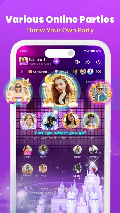 Hiya - Group Voice Chatroom スクリーンショット
