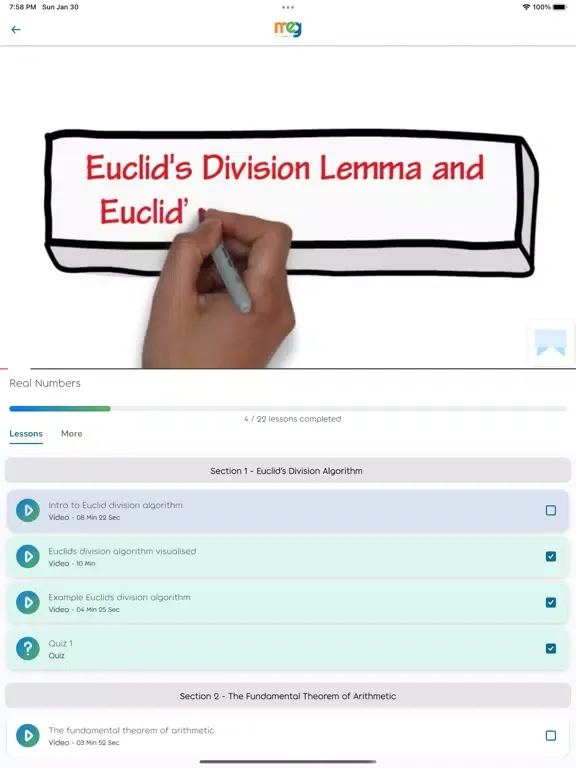 Скриншоты Math eGuru iPad 