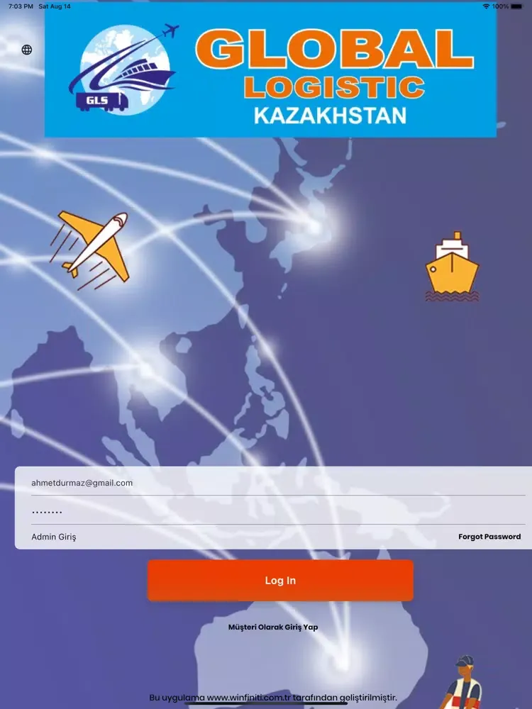 Capturas de pantalla de Global Lojistik iPad 